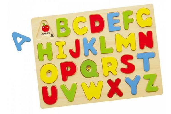 Studo Wood vkládačka Písmena (Hračky ; Dřevěné hračky ; abeceda)