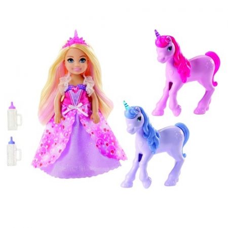 Barbie princezna Chelsea a hříbátko jednorožce