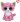 Beanie Boos plyšová kočička sedící růžová 24 cm