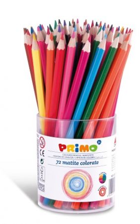 Pastelky barevné PRIMO, tuha 2,9mm, 72ks, PP etue