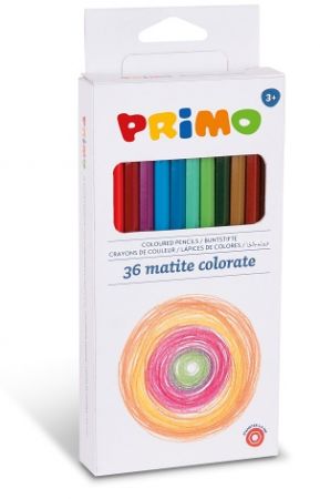 Pastelky barevné PRIMO, tuha 2,9mm, 36ks, blistr
