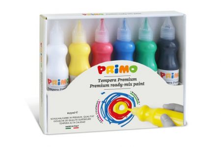 Temperové barvy PRIMO BASIC, sada 6 x 75ml, box