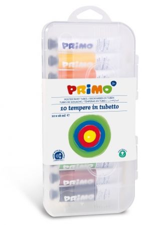 Temperové barvy PRIMO,10 x 18ml,blistr