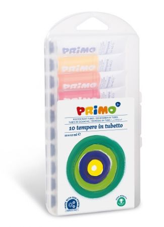 Temperové barvy PRIMO, 10 x 12ml, blistr