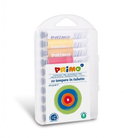 Temperové barvy PRIMO, 10 x 7,5ml, blistr