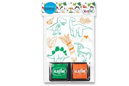 Razítka ALADINE Stampo Story Dinosauři 10ks