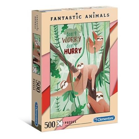 Puzzle Fantastic Animals 500 dílků lemuři