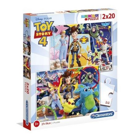 Puzzle Supercolor 2x20 dílků Toy Story 4