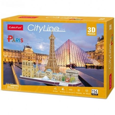 Puzzle 3D 114 dílků Paříž