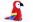 Plyšový papoušek červený 19cm