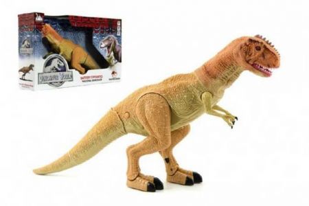 Dinosaurus chodící plast 45cm na baterie se světlem