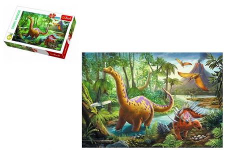 TREFL Puzzle Dinosauři 33x22cm 60 dílků