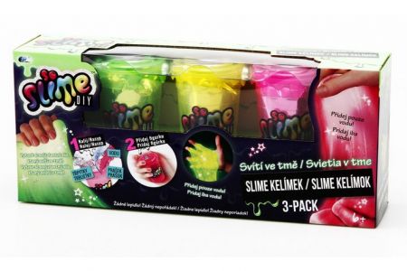 Slime 3 pack - svítící ve tmě výroba slizu (EP Line EPline)