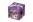 Dárková krabička skládací s mašlí M 15x15x15 cm  fialová