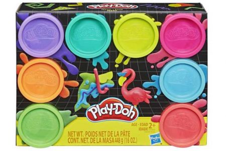 Play Doh 8 kelímků - neon sada