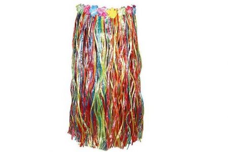 Vícebarevná dlouhá havajská sukně