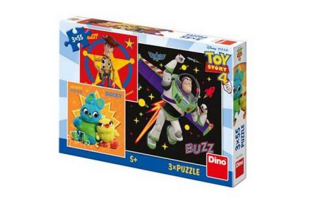 Puzzle Toy Story 4 18x18cm 3x55 dílků