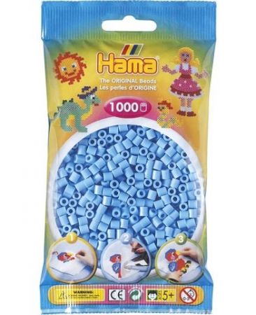 HAMA MIDI - Pastelově modré korálky - 1000ks