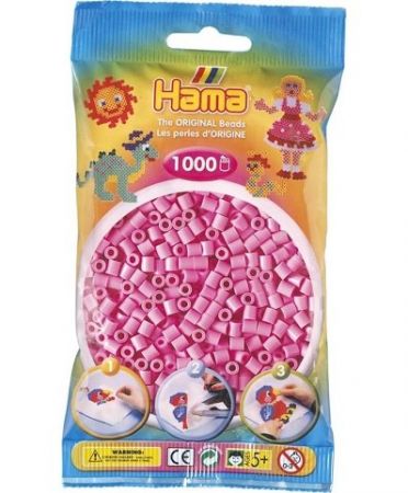 HAMA MIDI - Pastelově růžové korálky - 1.000ks