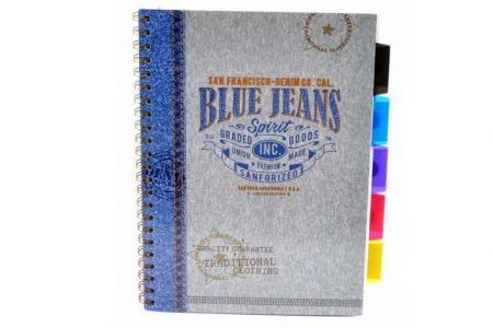 ARGUS Sešit se záložkami A4 Blue jeans 15480288
