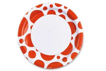 Papírové talířky oranžové 8ks