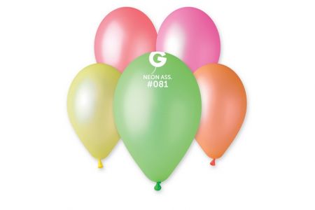 OB balónky GF90 10 balónků 26cm neonový mix