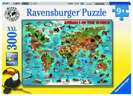 Puzzle Ilustrovaná mapa světa 300 dílků