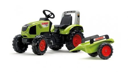 Traktor šlapací Claas Axos 330 s valníkem zelený