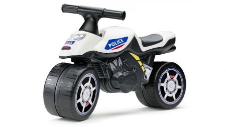 Odstrkovadlo - motorka policejní modro/bílá