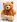 Plyšový Medvěd sedící s mašlí 100 cm