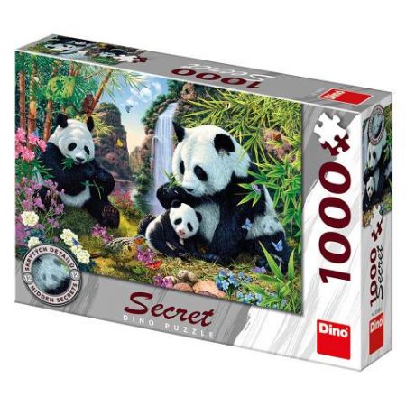 Puzzle 1000 dílků Pandy secret collection