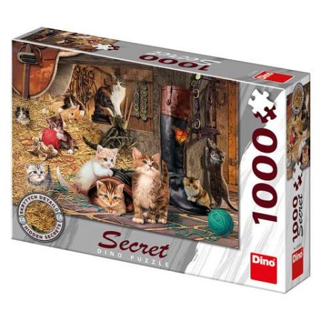 Puzzle 1000 dílků: Kočičky secret collection