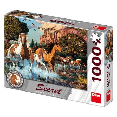 DINO Puzzle 1000 dílků: Koně secret collection