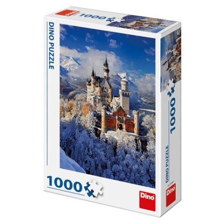 Puzzle 1000 dílků: Zimní Neuschwanstein