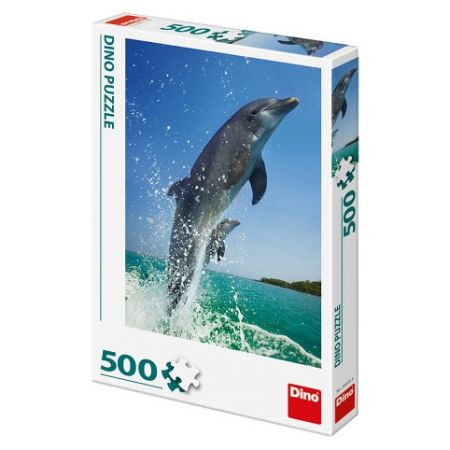Puzzle 500 dílků: Delfíni