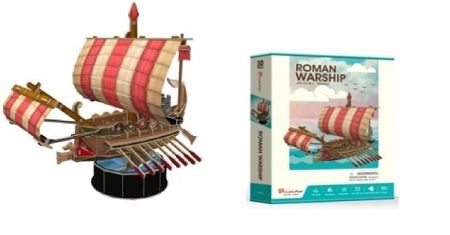 Puzzle 3D Roman Warship - 85 dílků