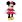 Disney plyš 25 cm - Minnie v červených šatech