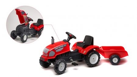 Traktor Farm Master s valníkem červený