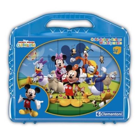 Kostky Kufřík(24 kostek) - Mickey Mouse