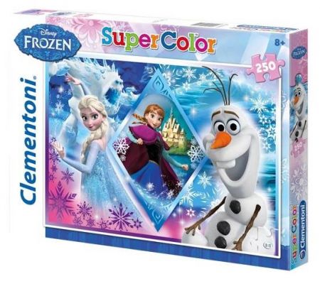 Puzzle Supercolor 250 dílků Ledové království