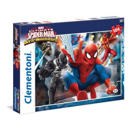 Puzzle Supercolor 104 dílků Spiderman