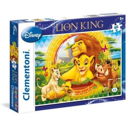 Puzzle Supercolor 60 dílků Lví král