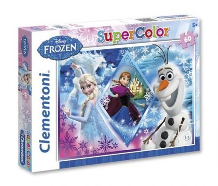 Puzzle Supercolor 60 dílků Ledové království