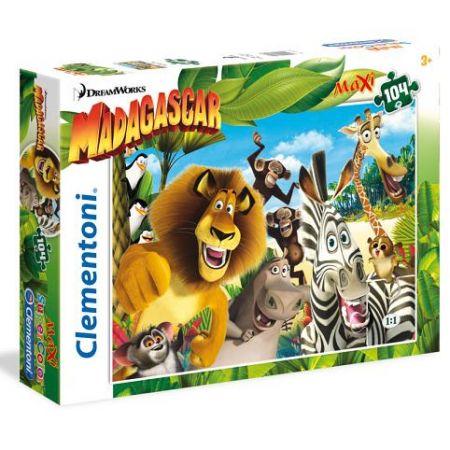Puzzle Maxi Madagaskar 104 dílků