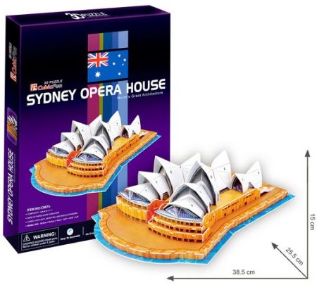 Puzzle 3D Opera  v Sydney – 58 dílků
