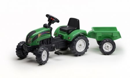 Traktor šlapací Ranch valníkem zelený