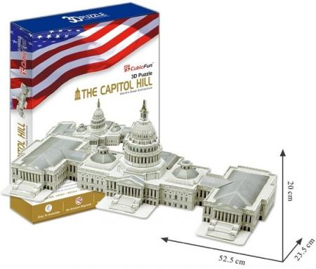 Puzzle 3D Capitol Hill - 132 dílků