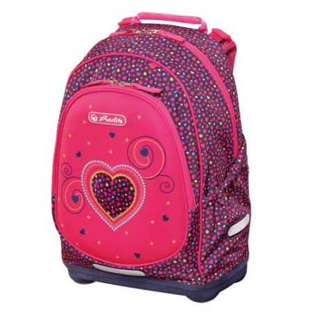 Školní batoh Bliss Růžové srdce - batoh školní (Herlitz)