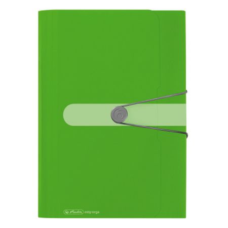 Spisové desky A4, 12dílný organizér, PP, jablkově zelené (Herlitz)