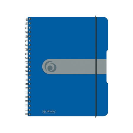 Spirálový blok A5/80listů, čtvereček, modrý (Herlitz)